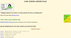 Desktop Screenshot of loisterms.com