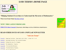 Tablet Screenshot of loisterms.com